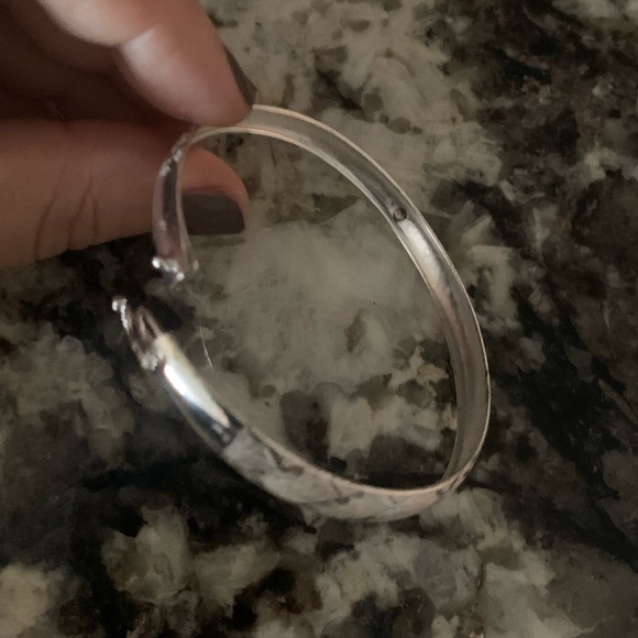 Vintage Sterling Silver Diamond Cut Bracelet, Stamped 925 - Picture 11 of 14